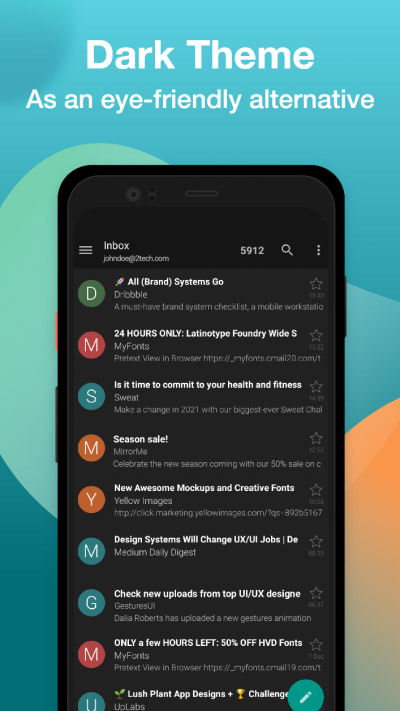 Hình ảnh Email Aqua Mail MOD