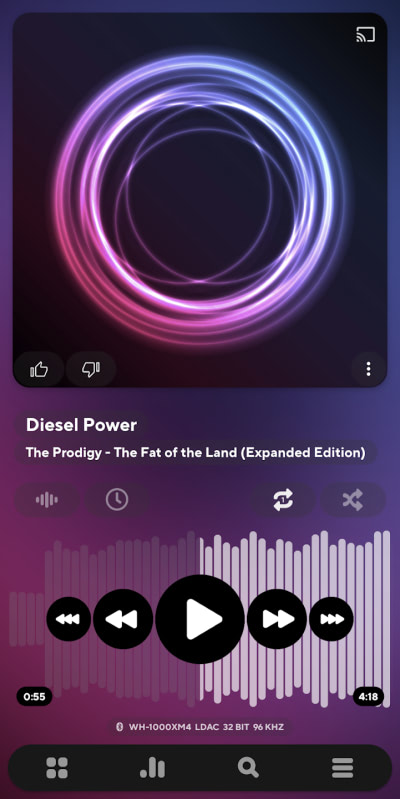 Hình ảnh Poweramp Music Player MOD Mở Khóa Full Version