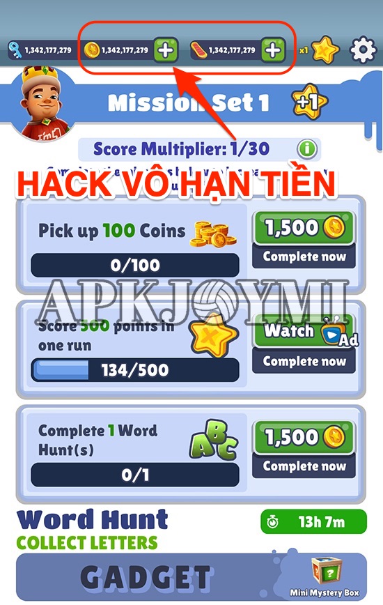 Hình ảnh Subway Surfers MOD Full Tiền Vàng