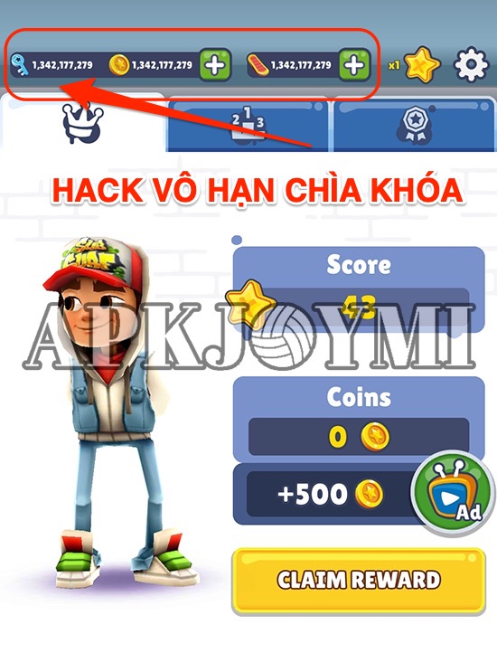 Hình ảnh Subway Surfers MOD Vô Hạn Tiền Chìa Khóa