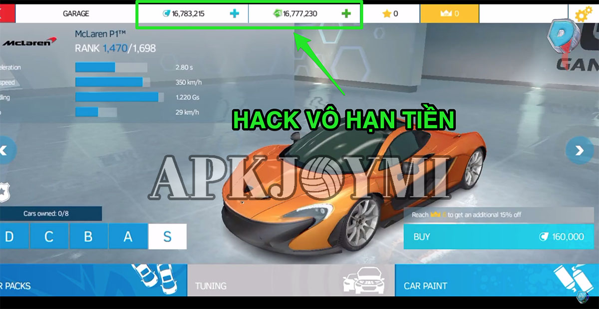 Hình ảnh Hack Asphalt Nitro từ APKJoymi