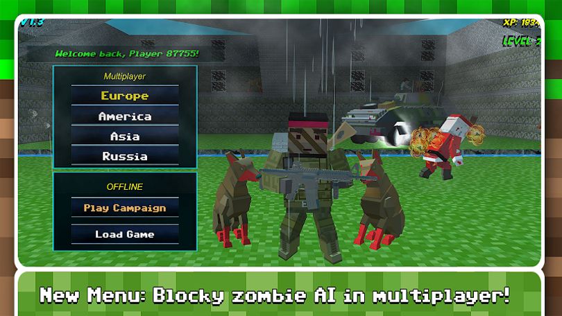 Hình ảnh Blocky Combat Strike Survival MOD Đóng Băng Kẻ Địch