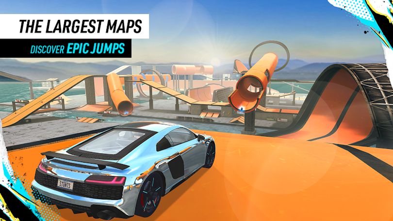 Hình ảnh Car Stunt Races: Mega Ramps MOD Vô Hạn Tiền