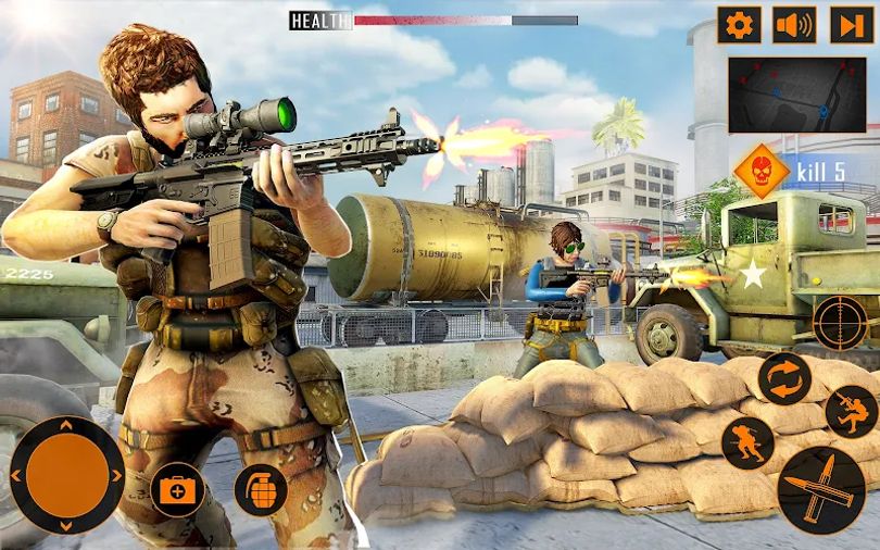 Hình ảnh Commando Gun Shooting Games 3D MOD Bất Tử