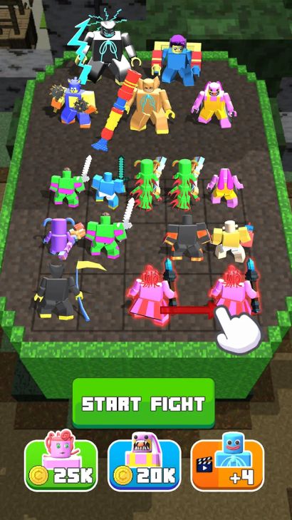 Hình ảnh Craft Merge Battle Fight MOD Bất Tử