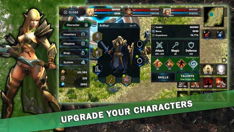 Hình ảnh Fantasy Heroes MOD Menu