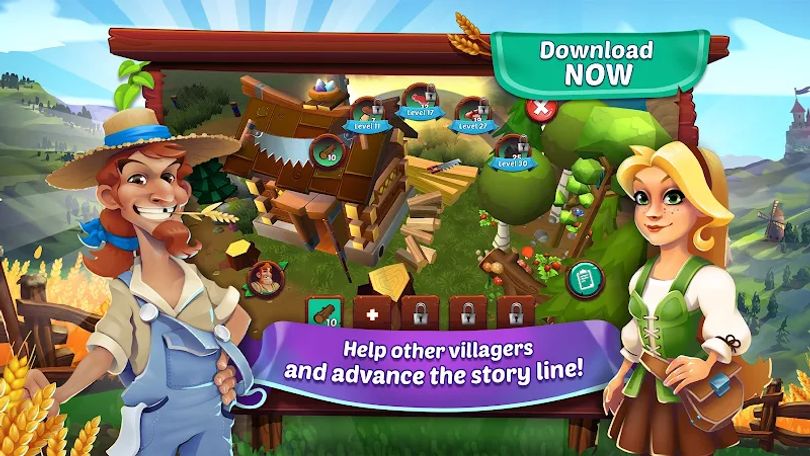 Hình ảnh Farmers Conquest Village Tales MOD Vô Hạn Tiền