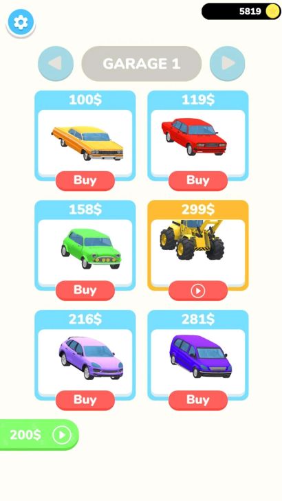 Hình ảnh Fury Cars MOD Menu