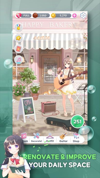 Hình ảnh Guitar Girl Match 3 MOD Menu