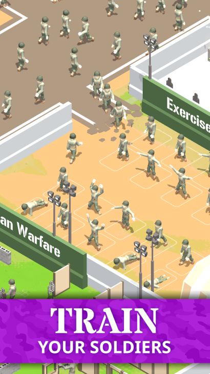 Hình ảnh Idle Army Base MOD Vô Hạn Stars