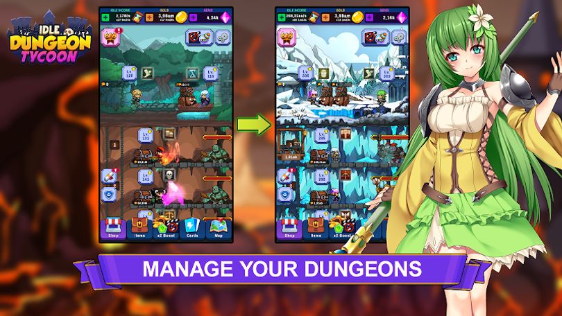 Hình ảnh Idle Dungeon Tycoon MOD Tickets