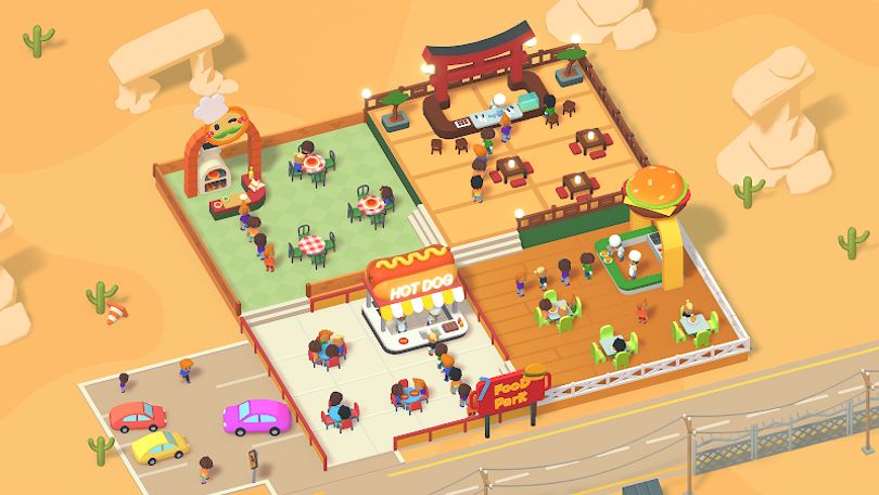 Hình ảnh Idle Food Park Tycoon MOD Menu