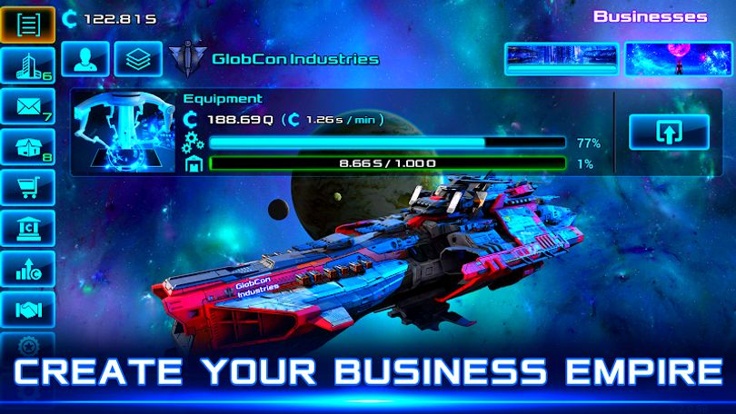 Hình ảnh Idle Space Business Tycoon MOD Vô Hạn Kim Cương