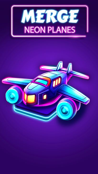 Hình ảnh Merge Planes Neon Game Idle MOD 