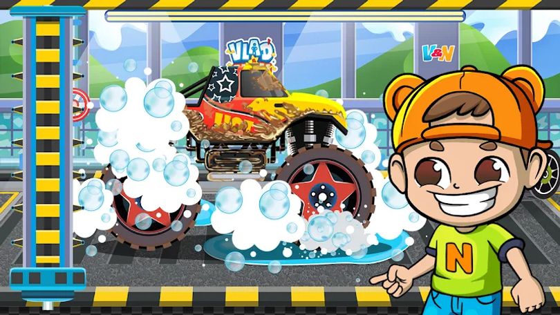 Hình ảnh Monster Truck Vlad & Niki MOD Vô Hạn Vàng