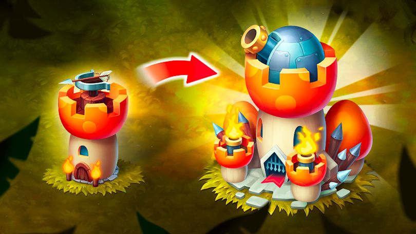 Hình ảnh Mushroom Wars 2 MOD Vô Hạn Năng Lượng