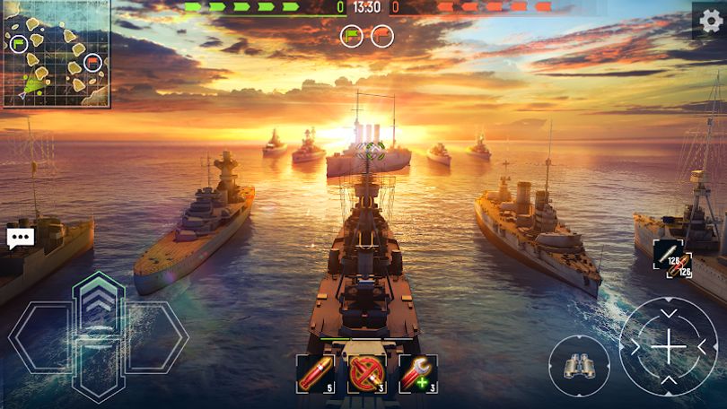 Hình ảnh Navy War: Battleship MOD No Skill CD