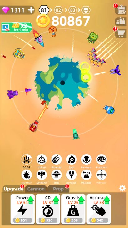 Hình ảnh Planet Smash MOD Vô Hạn Tiền