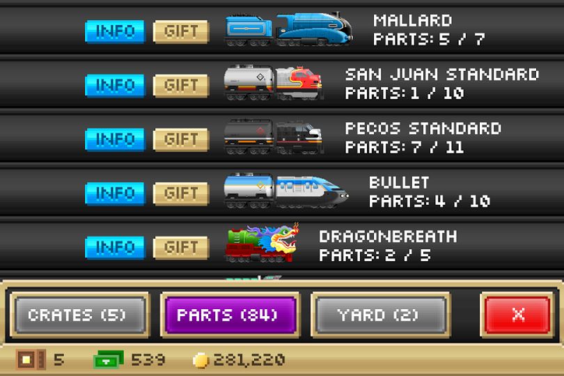 Hình ảnh Pocket Trains MOD Menu