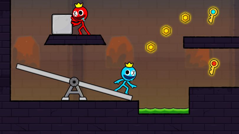 Hình ảnh Red and Blue Stickman 2 MOD Lives