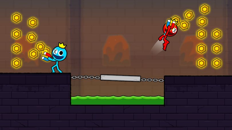 Hình ảnh Red and Blue Stickman 2 MOD Vô Hạn Skin