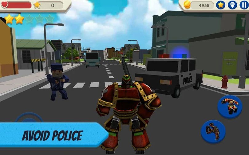 Hình ảnh Robot Hero: City Simulator 3D MOD 