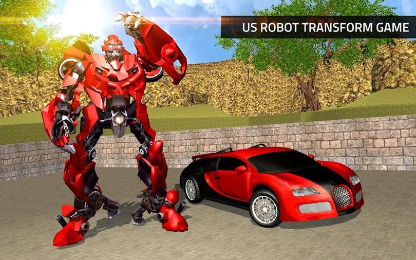 Hình ảnh US Robot Transform Car Driving MOD 