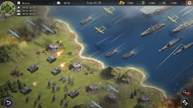 Hình ảnh World War 2: Strategy Games MOD Menu