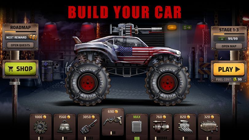 Hình ảnh Zombie Hill Racing: Earn Climb MOD 