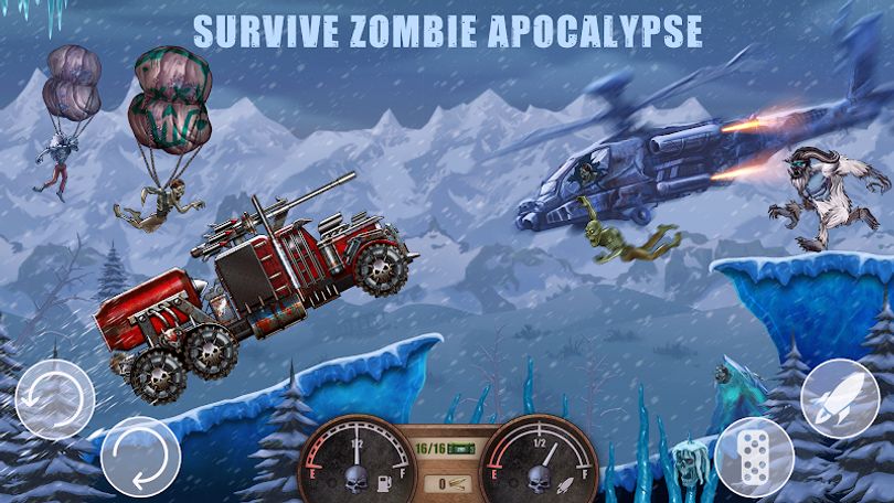 Hình ảnh Zombie Hill Racing: Earn Climb MOD Gold