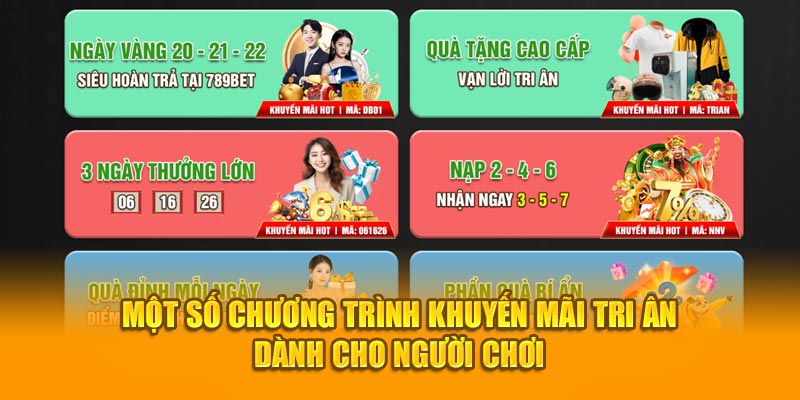 Một số chương trình khuyến mãi tri ân dành cho người chơi