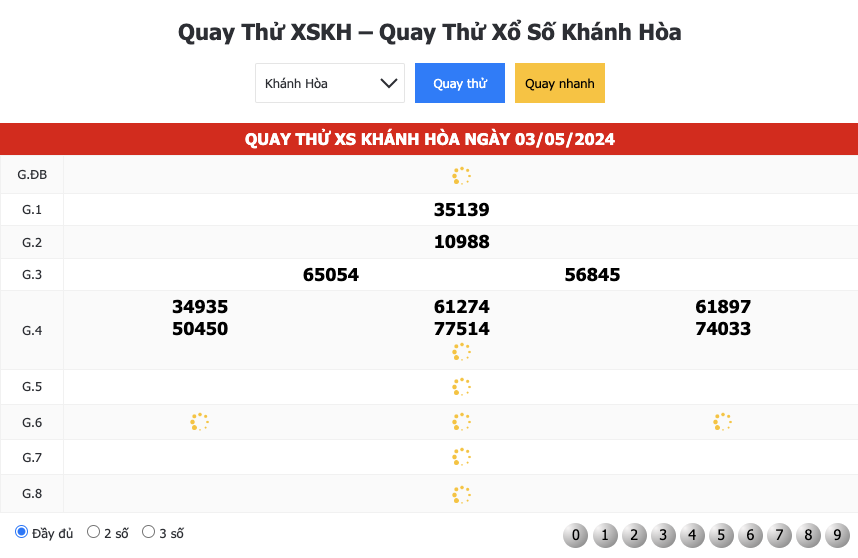 Quay thử xổ số khánh hòa theo giờ hoàng đạo cực chuẩn