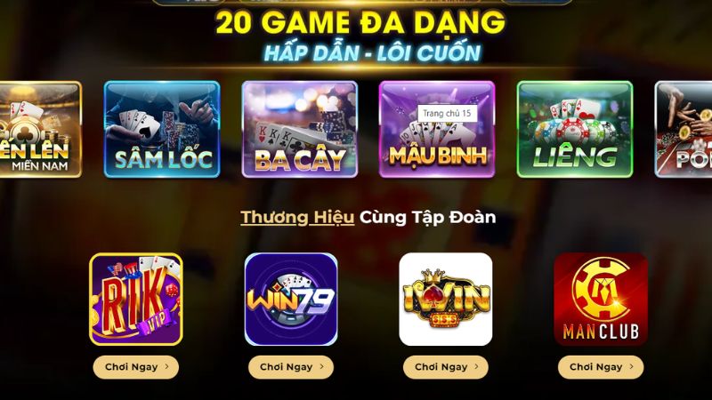 Casino Live với các loại game choang club hàng đầu