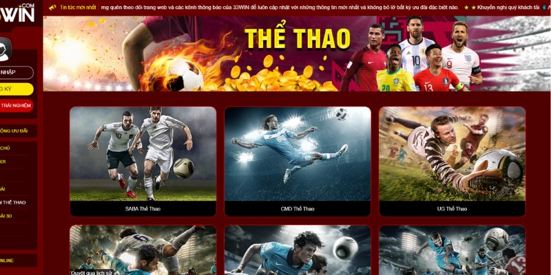 Tìm hiểu sảnh cá cược thể thao 33WIN