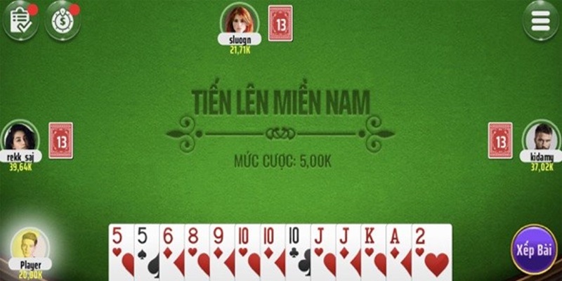 Tiến lên miền Nam là tựa game đánh bài thu thú