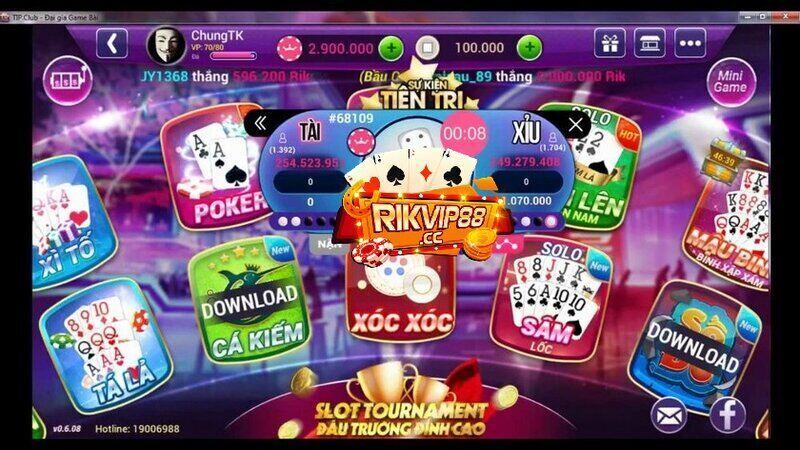 Cổng game bài Rikvip